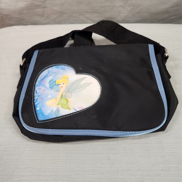 Disney Tinker Bell Navy Blue/Black Cross body Messenger Bag - Picture 1 of 6
